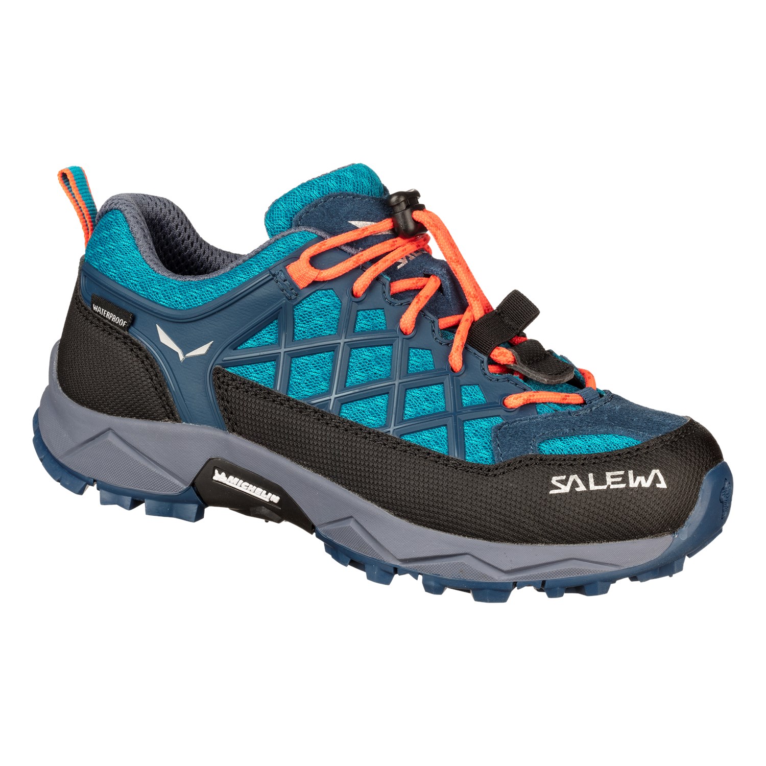 Salewa Wildfire Waterproof ορειβατικα παπουτσια παιδικα μπλε/κοραλι Greece PT0961827